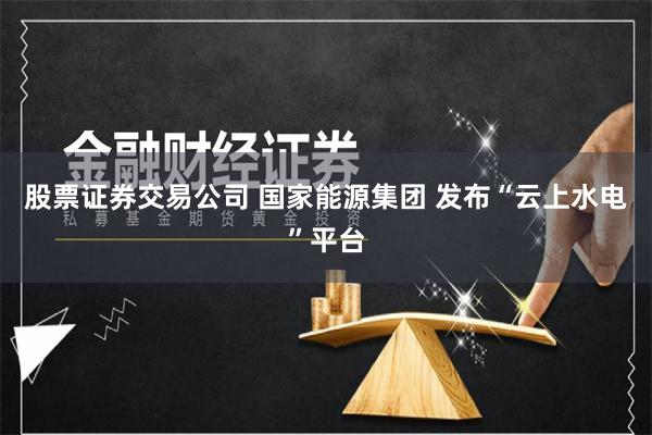 股票证券交易公司 国家能源集团 发布“云上水电”平台